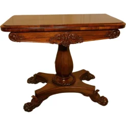 Pamono William IV Folding Games or Card Table, 1830s Outlet