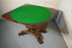 Pamono William IV Folding Games or Card Table, 1830s Outlet
