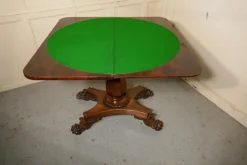 Pamono William IV Folding Games or Card Table, 1830s Outlet