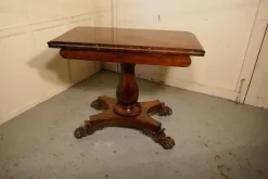 Pamono William IV Folding Games or Card Table, 1830s Outlet