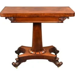 Pamono William IV Mahogany Card Table, 1830 Discount