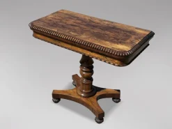 Pamono William IV Rosewood Fold-Over Card Table, 1830s Hot