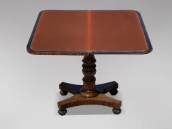 Pamono William IV Rosewood Fold-Over Card Table, 1830s Hot
