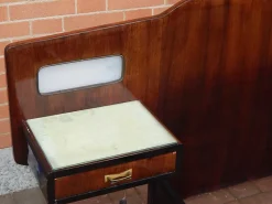 Pamono Wood Double Bed, 1950s Discount