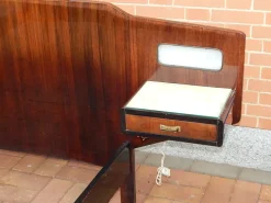 Pamono Wood Double Bed, 1950s Discount