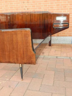 Pamono Wood Double Bed, 1950s Discount