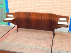 Pamono Wood Double Bed, 1950s Discount