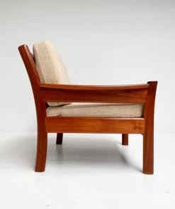 Pamono Wood Ladies Armchair from Dyrlund, 1960s New