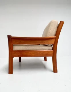 Pamono Wood Ladies Armchair from Dyrlund, 1960s New