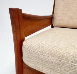 Pamono Wood Ladies Armchair from Dyrlund, 1960s New
