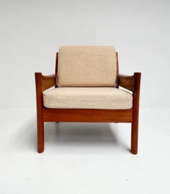 Pamono Wood Ladies Armchair from Dyrlund, 1960s New