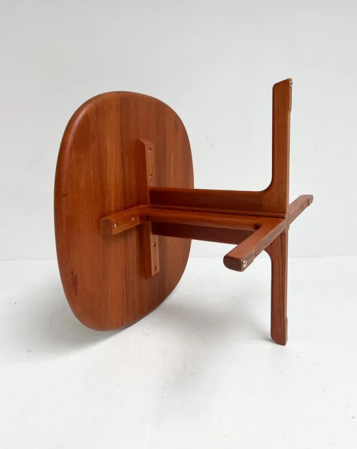 Pamono Wood Side Table attributed to Durlynd, 1960s Outlet