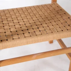 Pamono Wooden and Rope Armchairs, 1970s, Set of 2