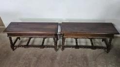 Pamono Wooden Benches, 1960s, Set of 2 New
