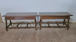 Pamono Wooden Benches, 1960s, Set of 2 New