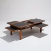 Pamono Wooden Coffee Table by Bernard Vuarnesson, 1970s