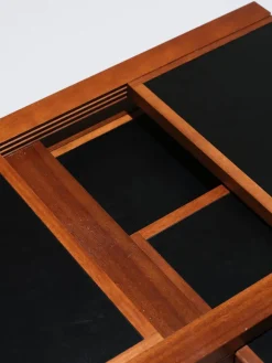 Pamono Wooden Coffee Table by Bernard Vuarnesson, 1970s