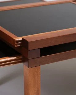 Pamono Wooden Coffee Table by Bernard Vuarnesson, 1970s