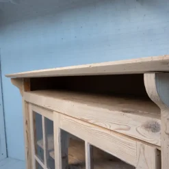 Pamono Wooden Display Cabinet with Sliding Doors, 1930 Discount