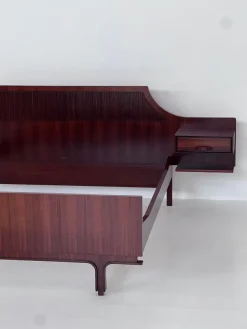 Pamono Wooden Double Bed by Gianfranco Frattini, 1950s Clearance