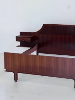 Pamono Wooden Double Bed by Gianfranco Frattini, 1950s Clearance