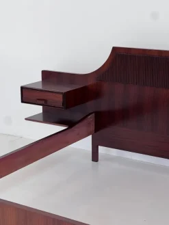 Pamono Wooden Double Bed by Gianfranco Frattini, 1950s Clearance