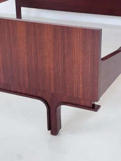 Pamono Wooden Double Bed by Gianfranco Frattini, 1950s Clearance