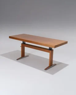 Pamono Wooden Height-Adjustable Dining Table, 1970s Outlet