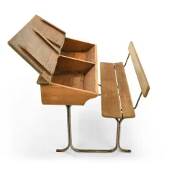 Pamono Wooden School Desk Sale