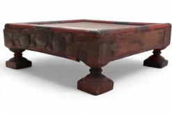 Pamono Wooden Side Table, Afghanistan, 1950s Hot