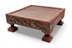 Pamono Wooden Side Table, Afghanistan, 1950s Clearance