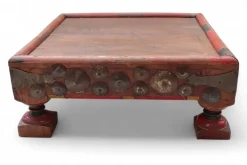 Pamono Wooden Side Table, Afghanistan, 1950s Clearance