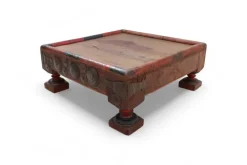 Pamono Wooden Side Table, Afghanistan, 1950s Clearance