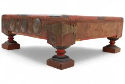 Pamono Wooden Side Table, Afghanistan, 1950s Clearance