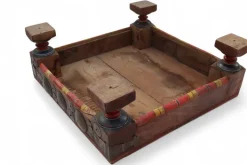 Pamono Wooden Side Table, Afghanistan, 1950s Clearance