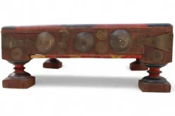 Pamono Wooden Side Table, Afghanistan, 1950s Clearance