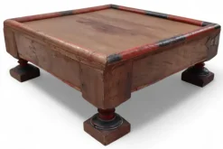 Pamono Wooden Side Table, Afghanistan, 1950s Clearance