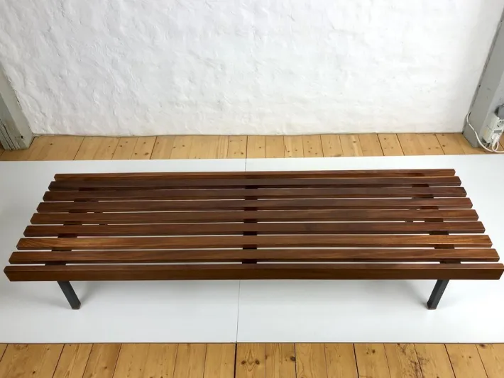 Pamono Wooden Slatted Bench from the Wiener Werkstätten, 1960s Online