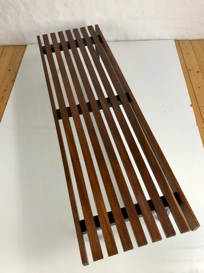 Pamono Wooden Slatted Bench from the Wiener Werkstätten, 1960s Online