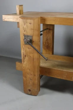 Pamono Wooden Workbench on Castors Sale