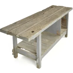 Pamono Workbench in Weathered Solid Wood Sale