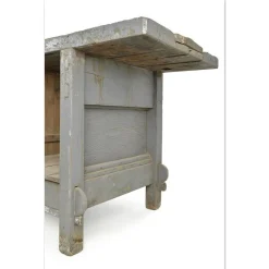 Pamono Workbench in Weathered Solid Wood Sale