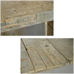 Pamono Workbench in Weathered Solid Wood Sale