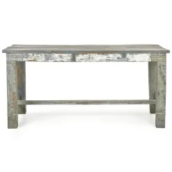 Pamono Workshop Table in Patinated Wood Sale