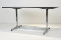 Pamono Worktable in Aluminium by Giancarlo Piretti for Mobilier International, France, 1970s Hot