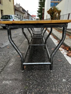 Pamono Worktable in Iron & Spruce Clearance