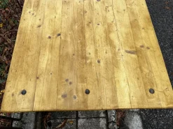 Pamono Worktable in Iron & Spruce Clearance