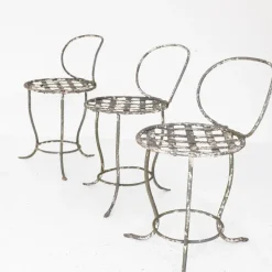 Pamono Wrought Iron Garden Chairs, Italy, 1950s, Set of 6 Outlet