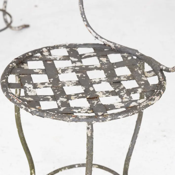 Pamono Wrought Iron Garden Chairs, Italy, 1950s, Set of 6 Outlet