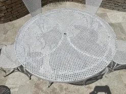 Pamono Wrought Iron Garden Seating, Set of 9 New